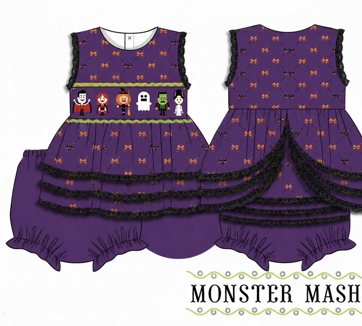 Monster Mash Bloomer Set PREORDER - TAT: Late July