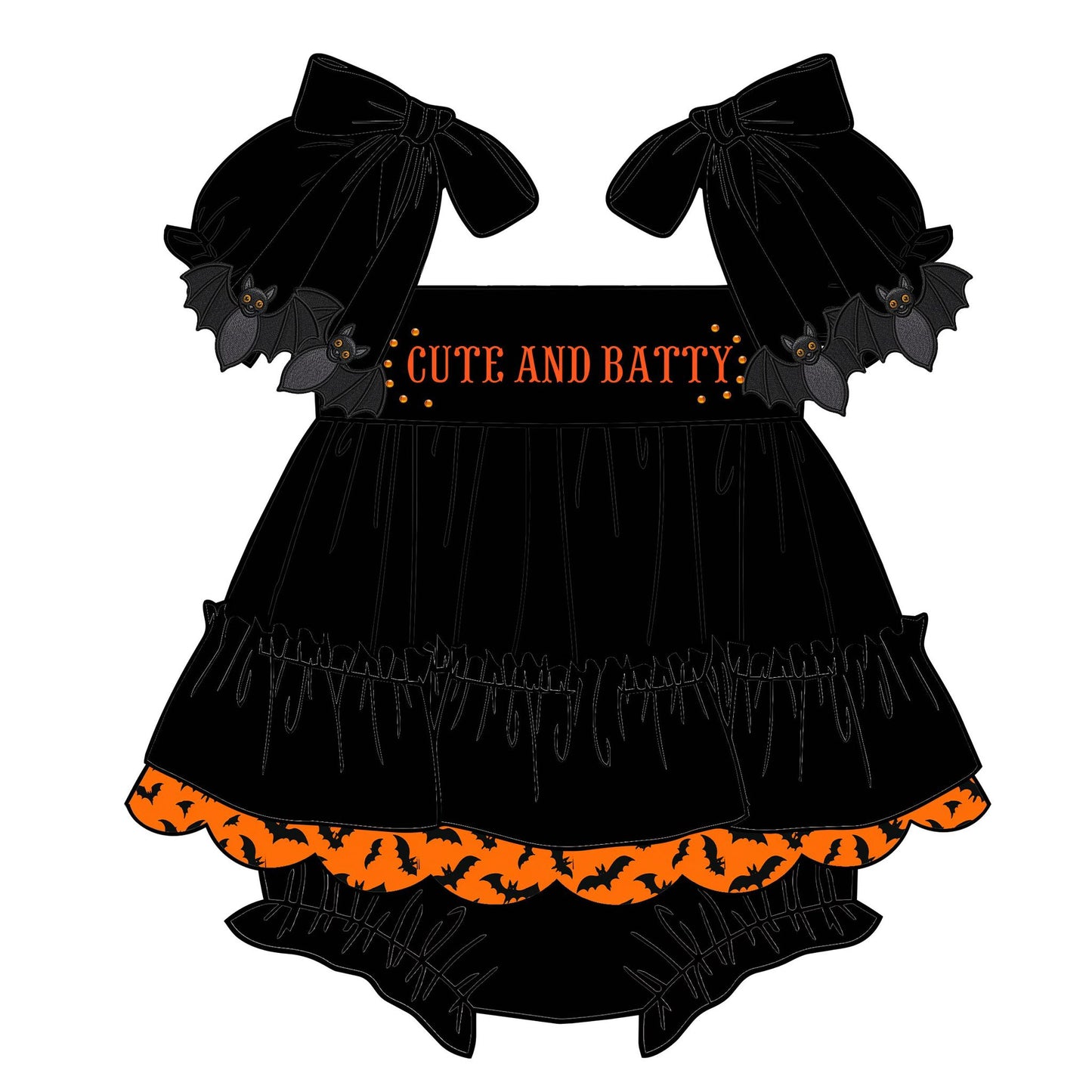 Cute and Batty Bloomer Set PREORDER - TAT Late July